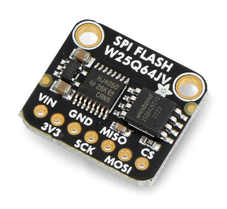 SPI FLASH Breakout - moduł z pamięcią Flash W25Q64 - 64 Mb / 8 MB - Adafruit 5636.