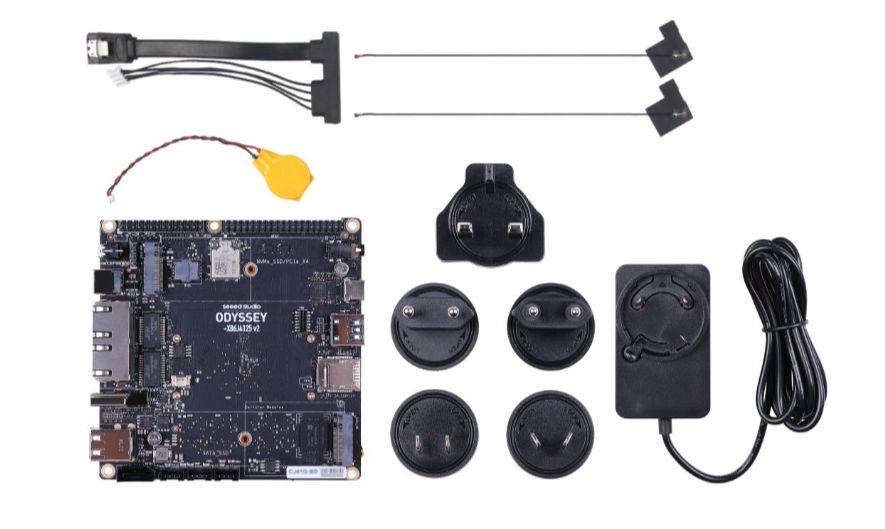 Odyssey - X86J4125800 v2 - Intel Celeron J4125 + RP2040 8 GB RAM WiFi + Bluetooth - Seeedstudio 102110767