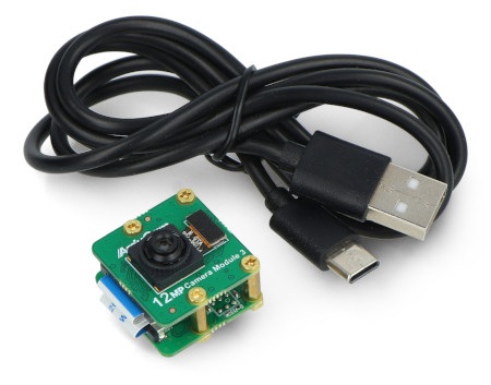 Kamera Arducam 12 MPx IMX708 USB UVC Camera Module 3 wraz z akcesoriami z zestawu.