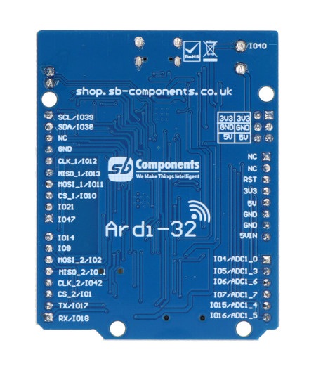 Ardi32 - płytka rozwojowa z ESP32-S3-WROOM-1 - zgodna z Arduino Uno - SB Components 26647