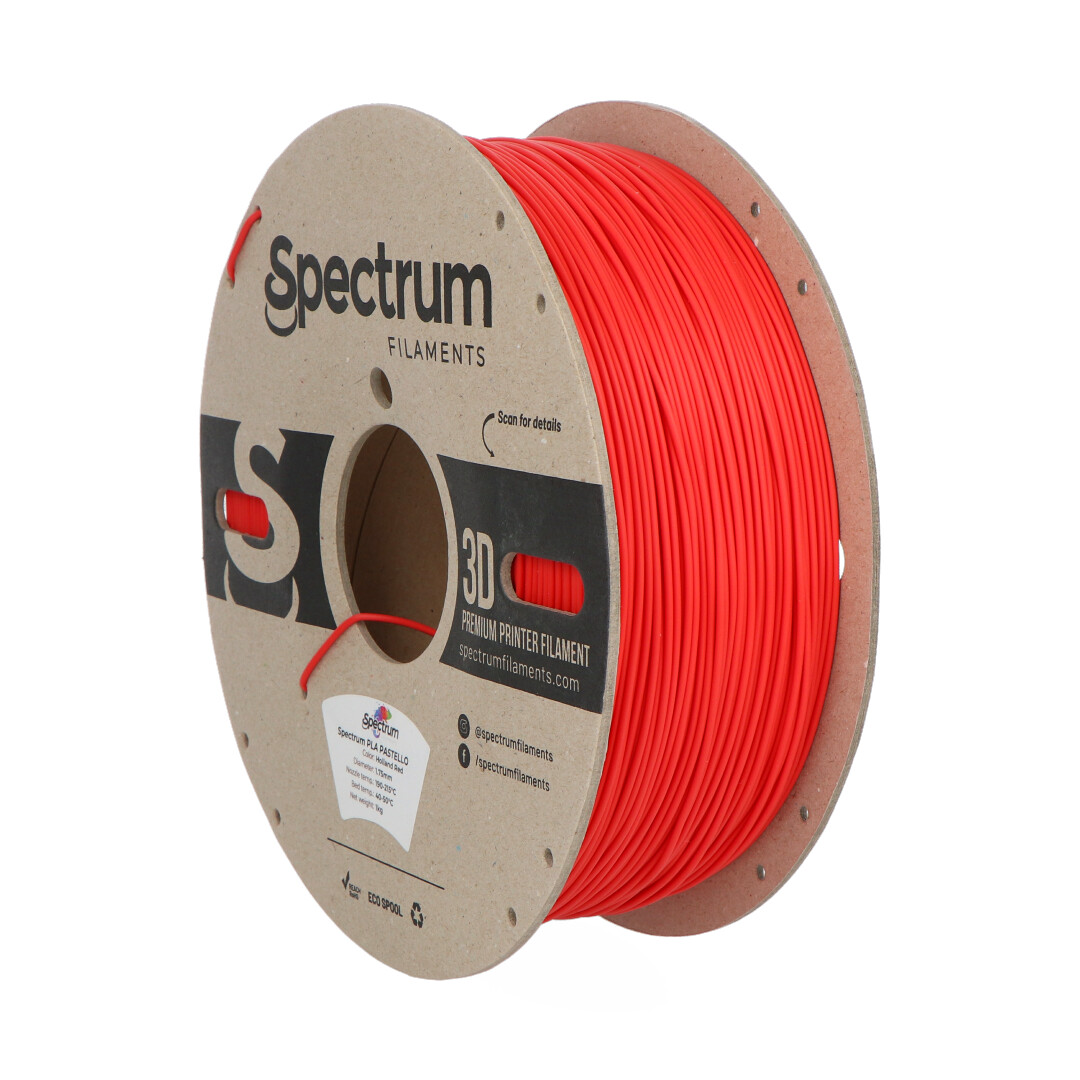 Filament Spectrum Pastello PLA 1,75 mm 1 kg - Holland Red