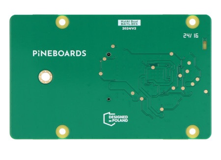 Pineboards Hat AI! Dual - adapter Google Coral Dual Edge TPU PCIe M.2 E-key do Raspberry Pi 5