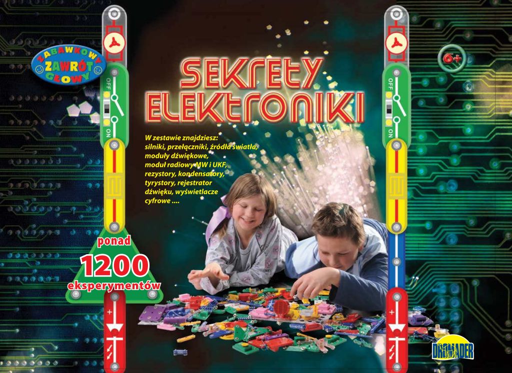 Zestaw edukacyjny - Sekrety elektroniki - ponad 1200 eksperymentów - Dromader 85953