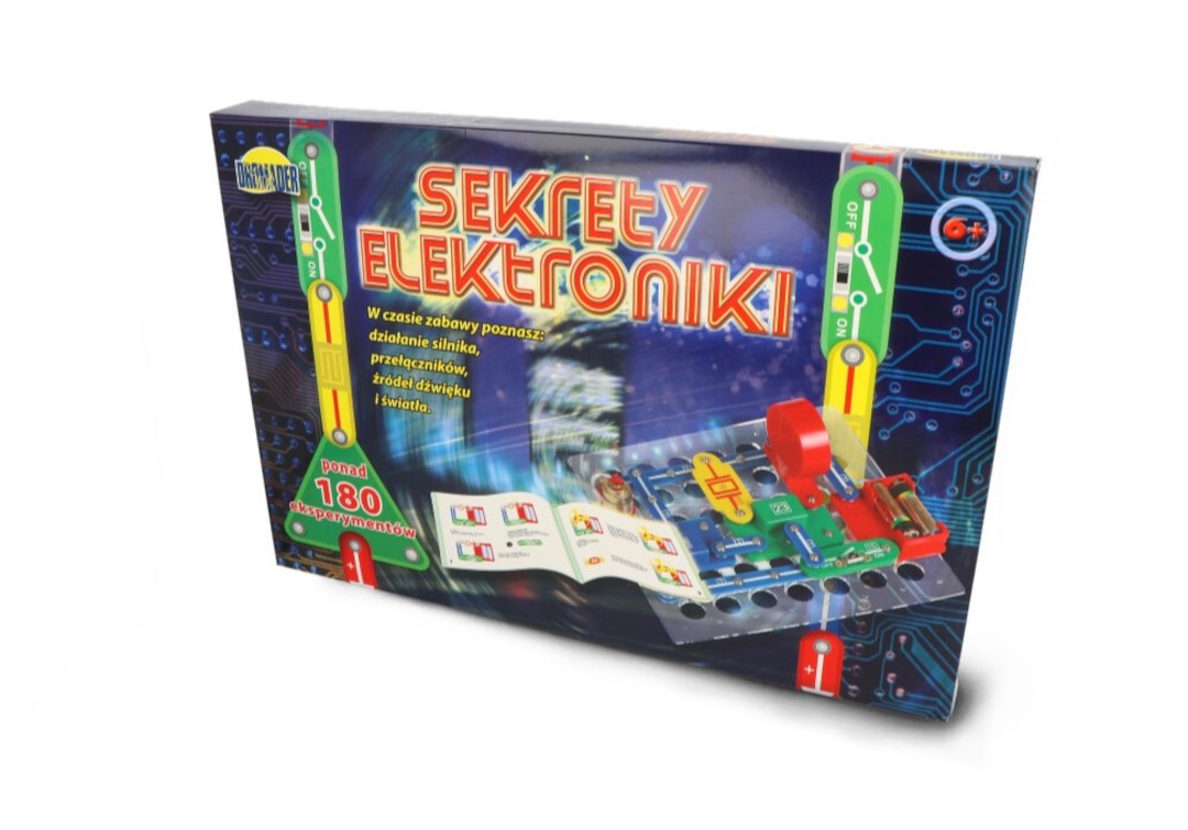 Zestaw edukacyjny - Sekrety elektroniki - ponad 180 eksperymentów - Dromader 85955