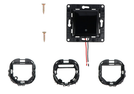 Shelly Wall Switch 1 - inteligentny włącznik ścienny - 1 przycisk - czarny