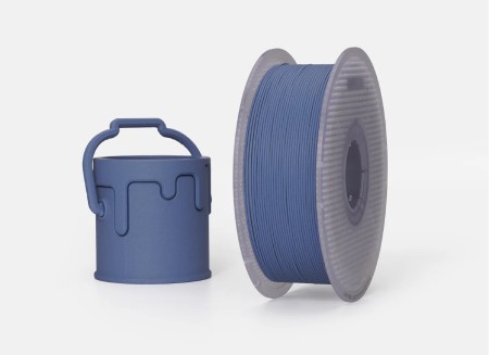 Filament Bambu Lab PLA-CF 1,75 mm 1 kg - w zestawie z wielorazową szpulą - Jeans Blue