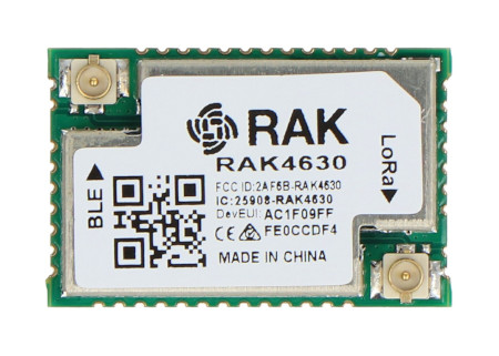 WisBlock LPWAN - RAK4630-EU868-IPEX - moduł RAK4630 WisDuo LPWAN+BLE - RAKwireless 105010