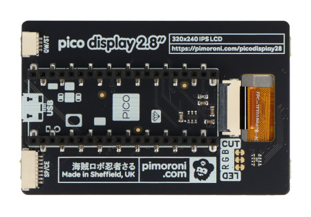 Pico Display Pack - wyświetlacz LCD IPS 2,8'' IPS 320 x 240 px do Raspberry Pi Pico / Pico W - PiMoroni PIM715