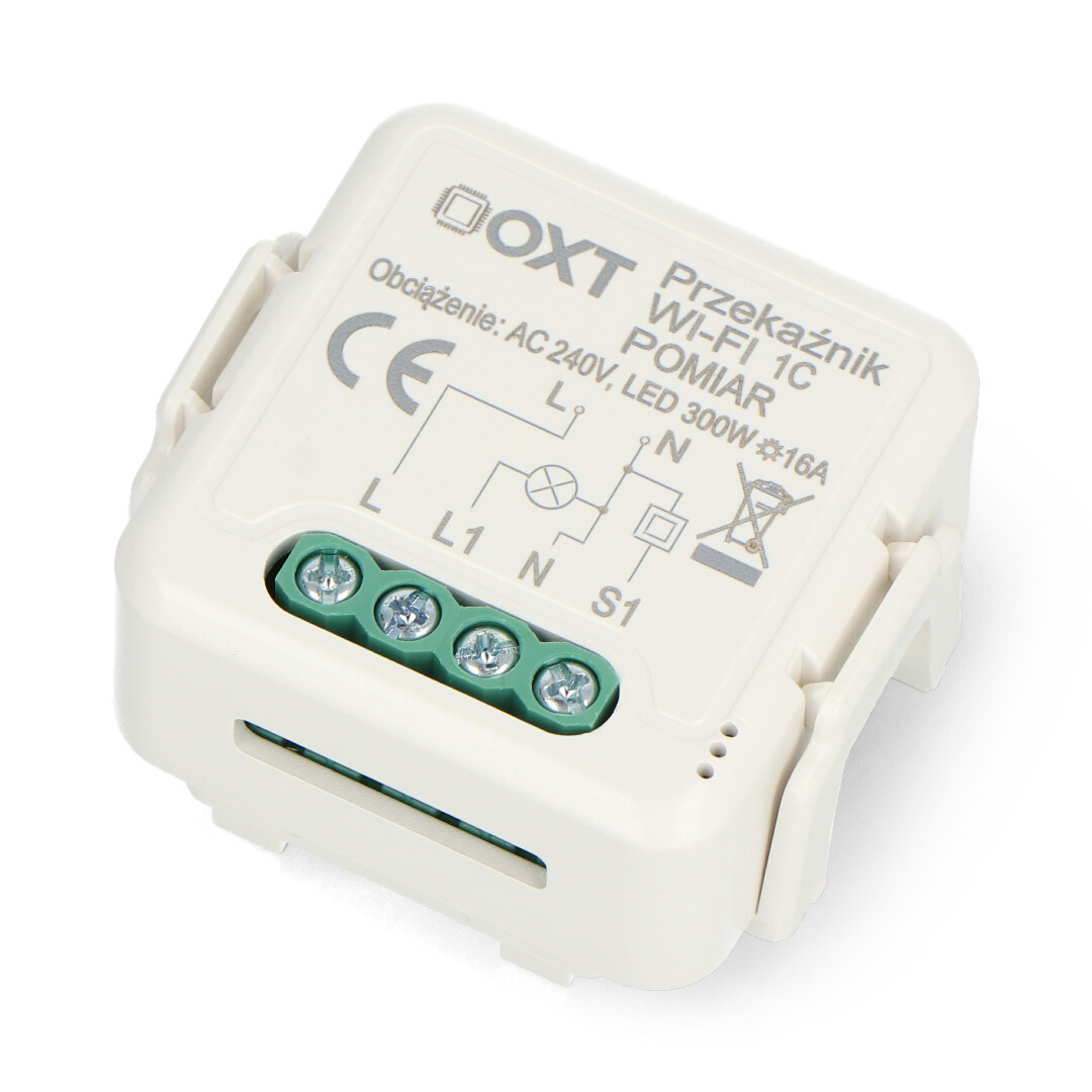 Tuya - jednokanałowy mini przekaźnik WiFi - aplikacja Android / iOS - OXT SWT21P