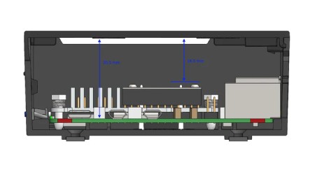 Obudowa HighPi Pro 5S do Raspberry Pi 5 - ABS - czarna - PiHut 106008