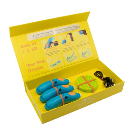 3Doodler EDU Start+ Learning Pack - zestaw edukacyjny - 12 długopisów 3D z akcesoriami