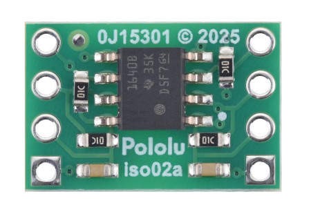 ISO1640 - dwukierunkowy izolator I2C bez złączy - 3 - 5,5 V / 2,25 - 5,5 V - Pololu 5390
