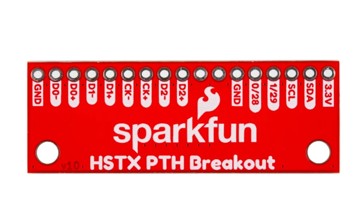 Adapter HSTX 22-pin raster 2,54 mm do Raspberry Pi 5 / IoT RedBoard RP2350 - SparkFun BOB-28467