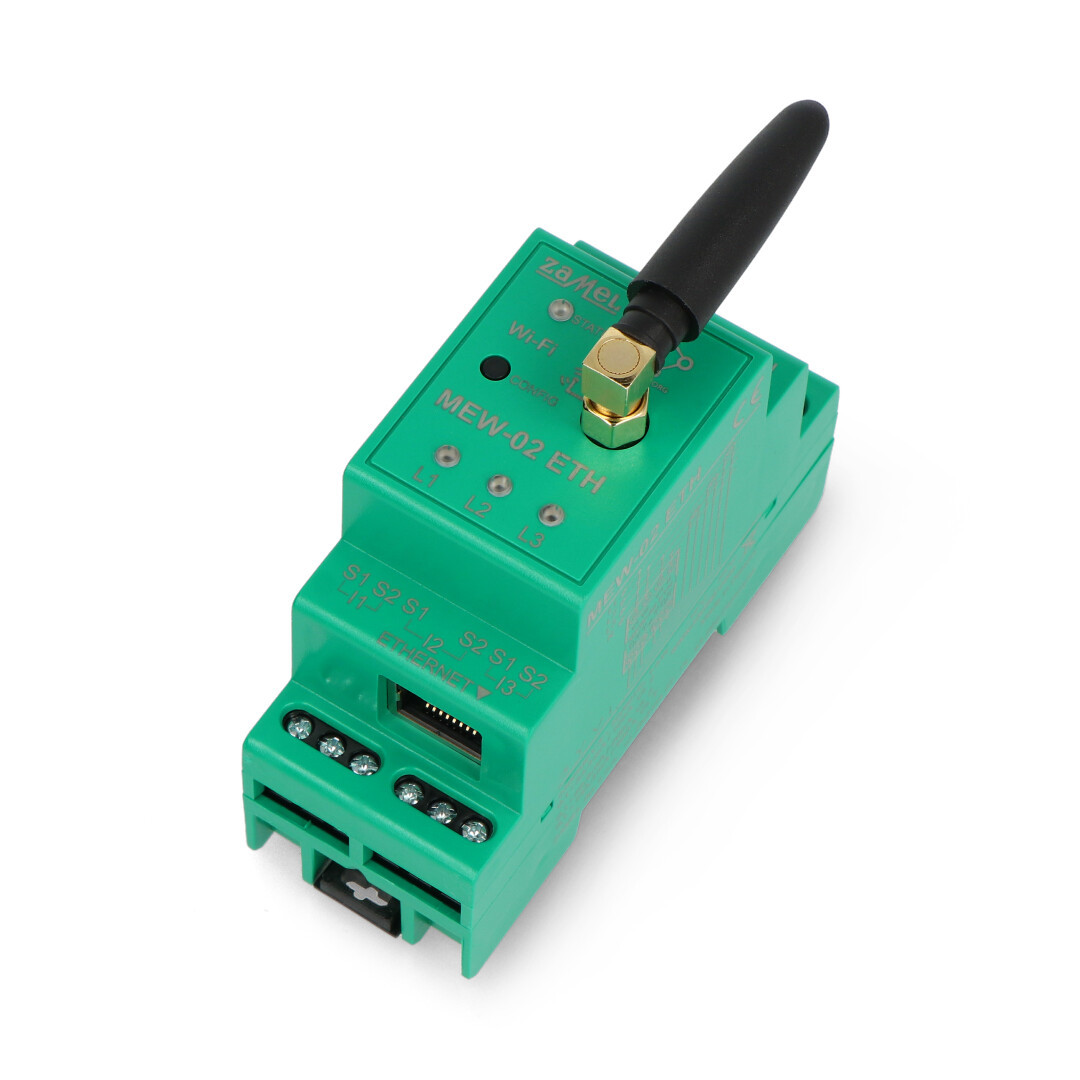 Zamel Supla MEW-02 ETH - monitor zużycia energii elektrycznej 3F+N WiFi / Ethernet