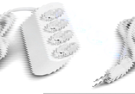 Shelly Power Strip 4 Gen4 - Inteligentna listwa zasilająca - biała