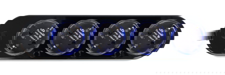 Shelly Power Strip 4 Gen4 - Inteligentna listwa zasilająca - czarna