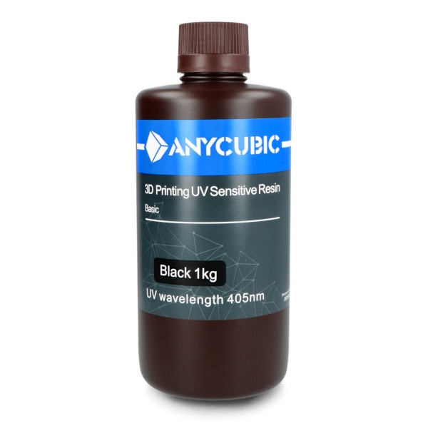 Żywica do drukarki 3D - Anycubic 3D Printing UV Sensitive Resin Basic 1 l - Black
