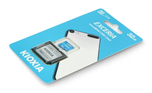 Karta pamięci Kioxia Exceria microSD 32GB 100MB/s M203 UHS-I U1 klasa 10 z adapterem