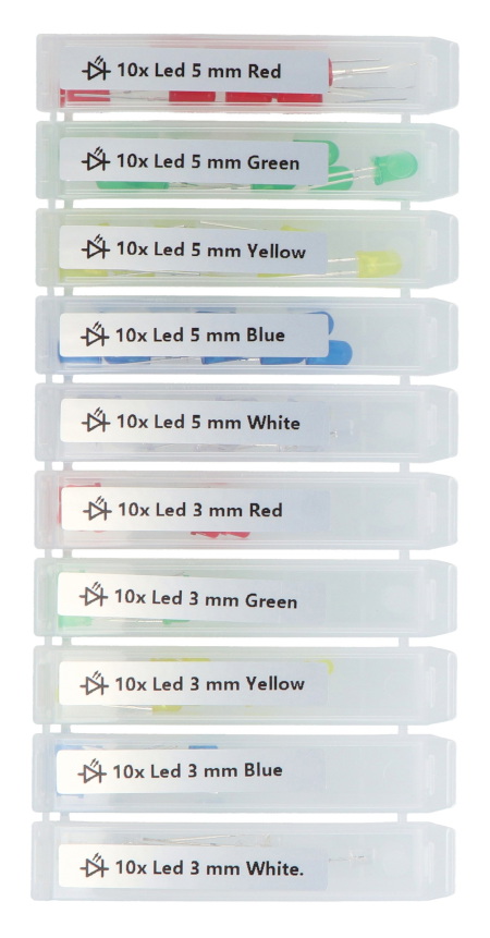 Zestaw diod LED 3 mm i 5 mm - justPi - 100 szt.
