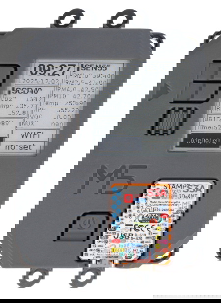 Air Quality Kit - zestaw do pomiaru jakości powietrza - moduł deweloperski M5StampS3 + SEN55 + SCD40 - M5Stack K131 V1.1