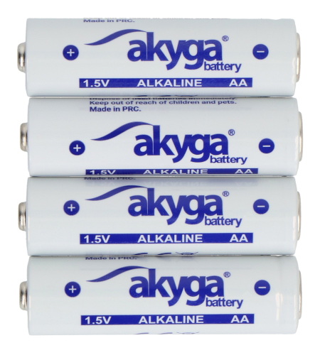 Bateria AA (LR6) alkaliczna Zn-MnO2 - 1,5 V / 3050 mAh - Akyga AKY2068 - blister - 4 szt.