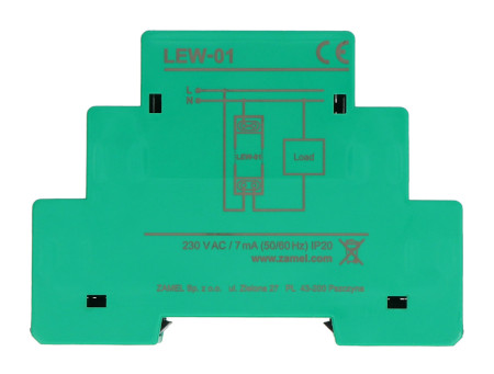 Zamel Supla LEW-01 - monitor energii elektrycznej - 1-fazowy 16 A - WiFi - aplikacja Android / iOS
