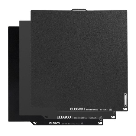Zestaw dwustronnych nakładek magnetycznych do drukarek 3D Elegoo Centauri Carbon / Centauri - 3 szt. - 256 x 256 mm