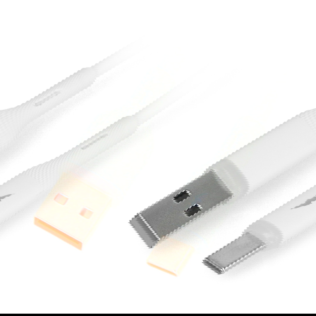 Przewód USB A - USB C 2.0 z podświetleniem - silikonowy - 1,8 m - Akyga AK-USB-60