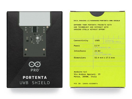 Portenta UWB Shield - moduł UBW Truesense DCU150 RTLS do Portenta C33 - Arduino ASX00074