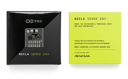 Nicla Sense Env - moduł czujników środowiskowych do Arduino Portenta / MKR - Arduino ABX00089