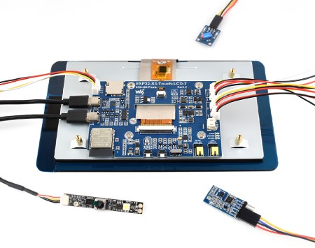 ESP32-S3 - płytka rozwojowa WiFi + Bluetooth z wyświetlaczem LCD IPS 7'' 800 x 480 px - Waveshare 27078