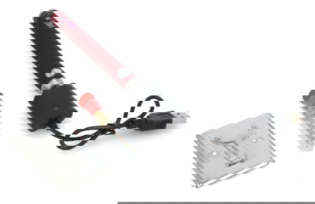 Bezprzewodowa lutownica FlatPro2 Solder z regulacją temperatury - 200-470 stopni - czerwona - Webski