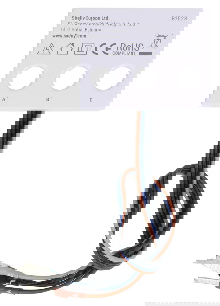 Shelly 3EM-63W Gen3 - jedno / trójfazowy miernik energii WiFi / Bluetooth - przewodowy