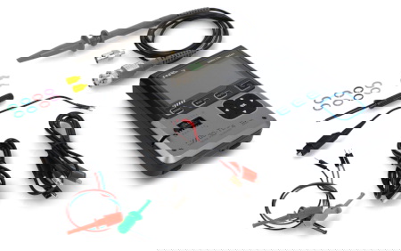 Oscyloskop przenośny FNIRSI DSO-TC4 3w1 z testerem tranzystorów i generatorem sygnału 10 MHz