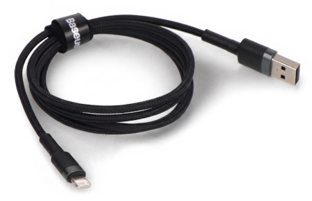 Przewód USB A - Lightning Baseus Cafule szaro-czarny - 1 m