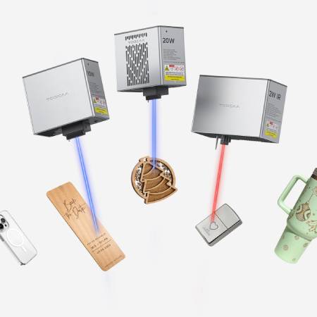 Ploter laserowy TOOCAA NOVA 10 W + moduł rotacyjny