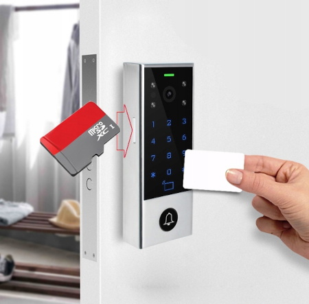 Tuya - wideodomofon z kontrolą dostępu RFID i kodem PIN - WiFi - RTX WDV3