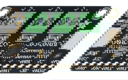 INA3221 - czujnik prądu i napięcia 0 - 26 V DC 3,2 A - 3-kanałowy - I2C - STEMMA QT / Qwiic - Adafruit 6062