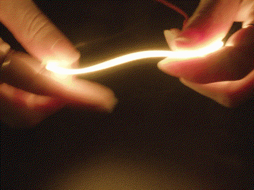 Flexible LED Filament - elastyczna taśma LED Noodle - 3 V 130 mm