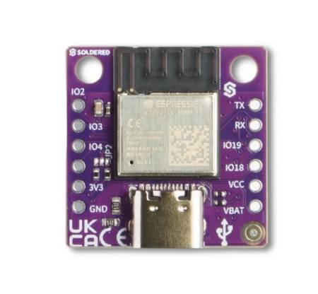 NULA Mini ESP32-C6 - płytka rozwojowa WiFi / Bluetooth / Thread / ZigBee - bez złączy - Soldered 333356