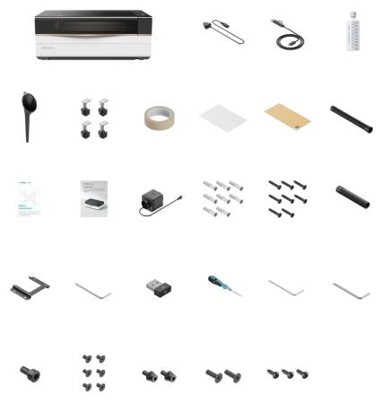 xTool P3 - wycinarka i grawerka laserowa CO2 80 W - Versatile Bundle