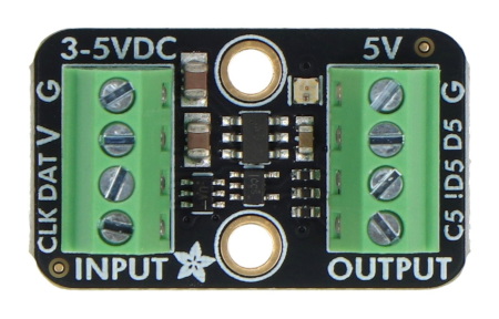Pixel Shifter - konwerter poziomów logicznych 3,3 V / 5 V do adresowalnych diod LED - Adafruit 6066