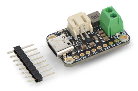 Moduł ładowania akumulatorów Li-Pol / Li-Ion 5 V bq25185 USB typu C / DC / panel solarny -  Adafruit 6106