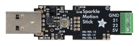 Sparkle Motion Stick - sterownik do adresowalnych taśm i pasków LED WLED - ESP32 - USB - Adafruit 6332