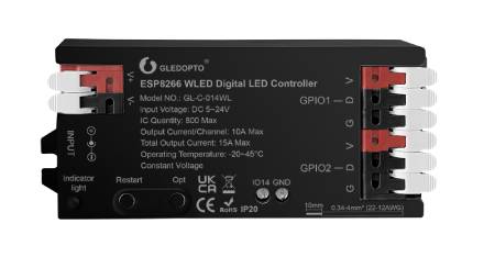 Sterownik do adresowanych taśm i pasków LED RGB WiFi - ESP8266 - WLED - GL-C-014WL