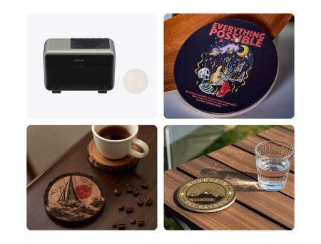 eufyMake Ceramic Coaster Blank Kit - ceramiczne podkładki do drukarki UV eufyMake E1 - 90 mm - 10 szt.