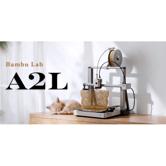 Zdjęcie wyróżniające dla tekstu - Premiera Bambu Lab A2L: większe pole robocze i nowe możliwości